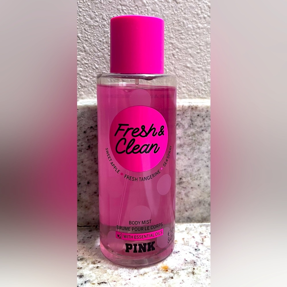 Pink Victoria's Secret Fresh and Clean Bodyspray
